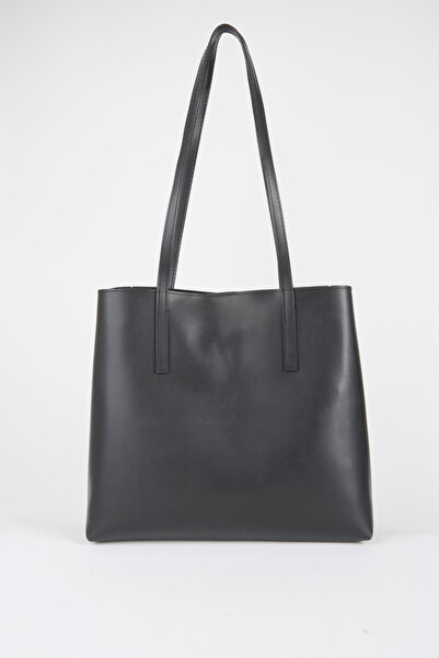 Vivaq Women's Aster Black Faux Leather Handbag and Shoulder Bag with Snap Closure and Foldable Design