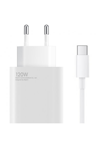 Xiaomi Φορτιστής με καλώδιο USB-C, 120W, 6A, 1 x USB-A, Λευκό BHR9462EU