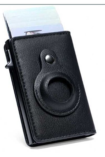 Ti Cardholder Slot airtag Negru