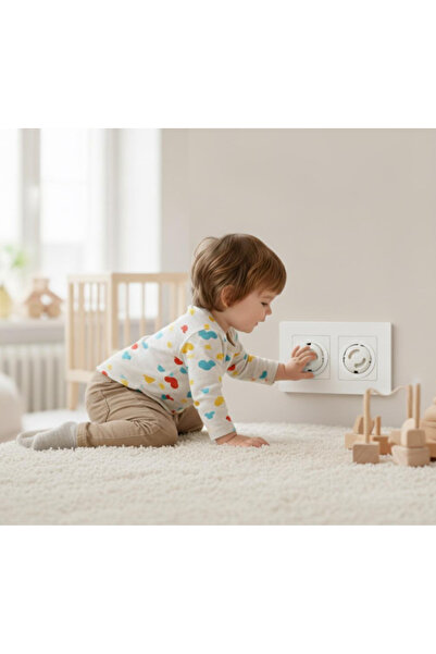 BuradaBuldun Ideal Baby Socket Cover (Pack of 6) - Child Safety Product