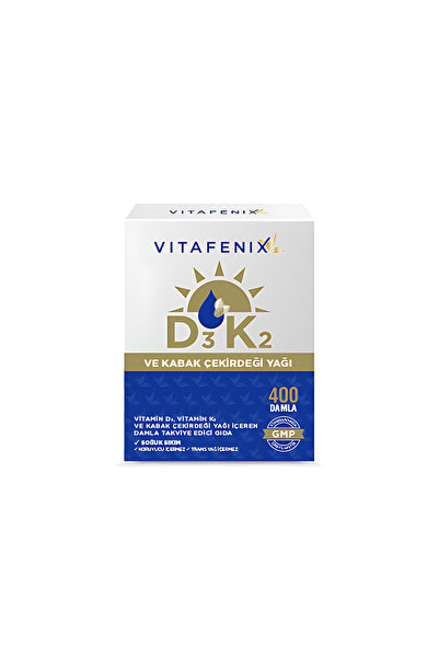 Vitafenix D3K2 ve Kabak Çekirdeği Yağı İçeren Takviye Edici Gıda