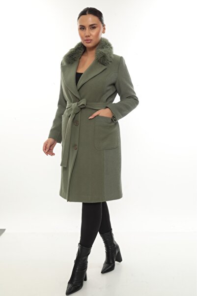 Cristina BÜYÜK BEDEN KÜRKLÜ KABAN