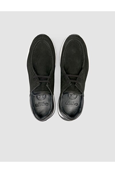 Cabani 100% Genuine Leather Suede Black Men's Casual Shoes