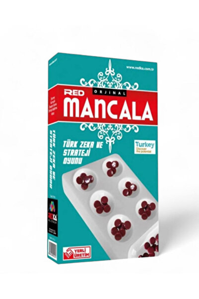 BuradaBuldun مانكالا الأحمر الأصلي - لعبة الذكاء والاستراتيجية التركية