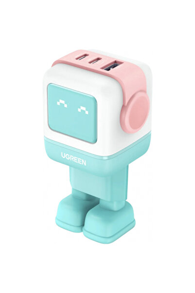 OEM UGREEN Cd361 Uno Τροφοδοτικό, 65W, 3.25A ​ ​ 1 x USB-A - 2 x USB-C, Τυρκουάζ