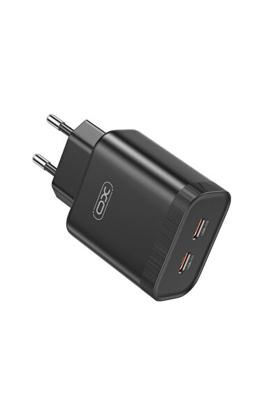 OEM XO Design L105 Τροφοδοτικό, 35W, 3A, 2 X USB-C, Μαύρο