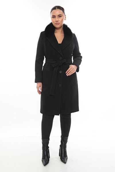 Cristina BÜYÜK BEDEN KÜRKLÜ KABAN