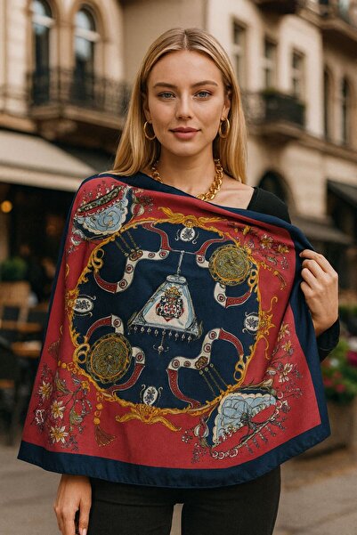 FELLMENS FLR13 Eșarfă de damă cu model 90x90 cm