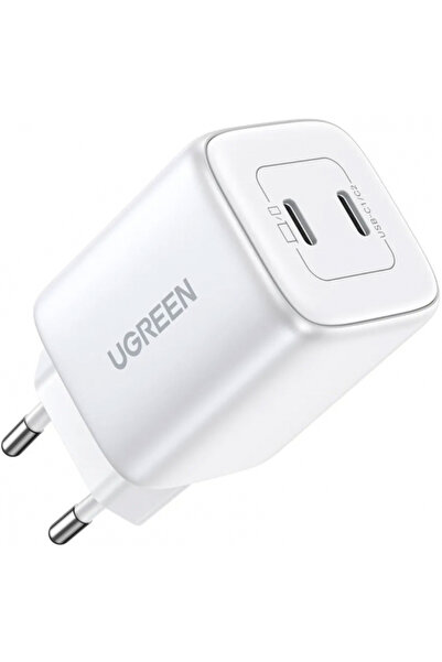 OEM UGREEN Cd294 Τροφοδοτικό, 45W, 3A, 2 X USB-C, Λευκό