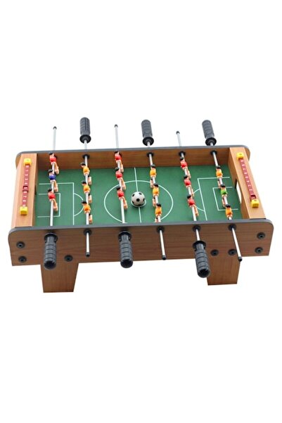 GOLD MARKET Football Table with 6 Handles and Short Table Legs, Metal, Wood and ABS, Field and 18 Players,