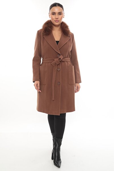 Cristina BÜYÜK BEDEN KÜRKLÜ KABAN