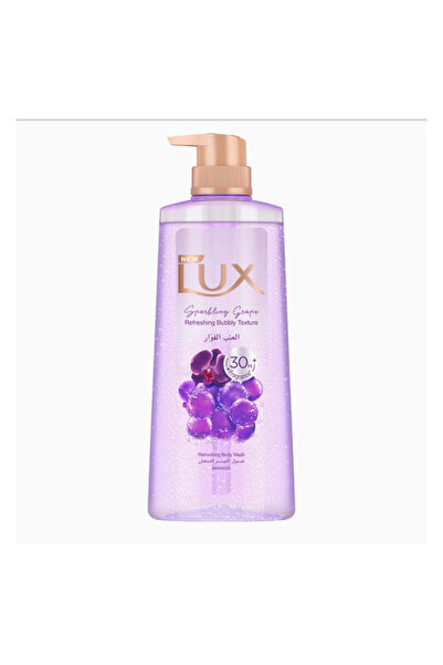 LUX غسول الجسم المنعش برائحة العنب الفوار، عطر يدوم 30 ساعة، بقوام فوّار، 700 مل