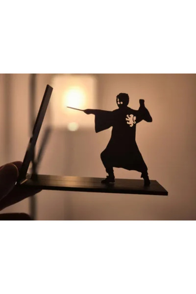 Generic Brand Harry Potter Silhouette Plastic Book Holder – Decorative Bookshelf Organizer