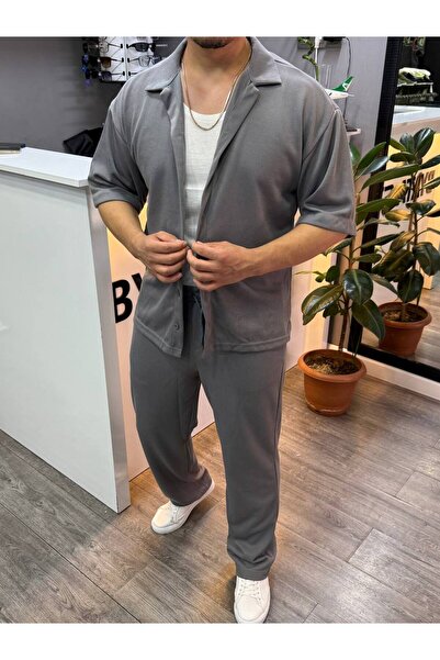 BYATA MENS STYLE Чоловіча сорочка з короткими рукавами та шнурком