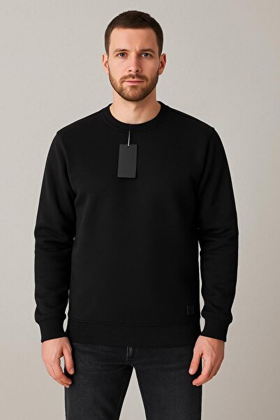 TROYLİFE سترة بياقة دائرية بثلاثة خيوط