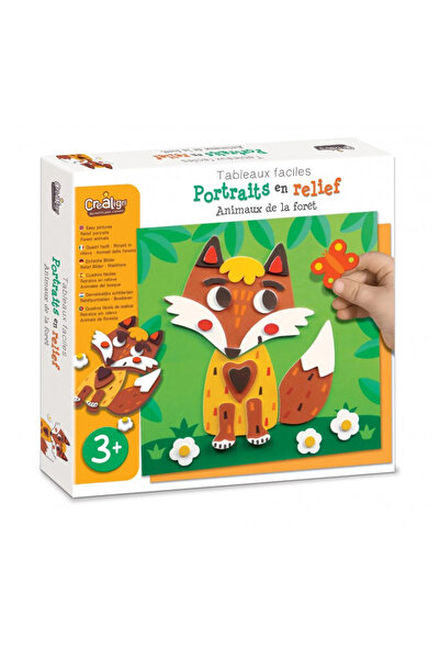 Crealign Set creativ - Creează imagini colorate din spumă - Animale din pădure, CREA LIGN, 3 ani +