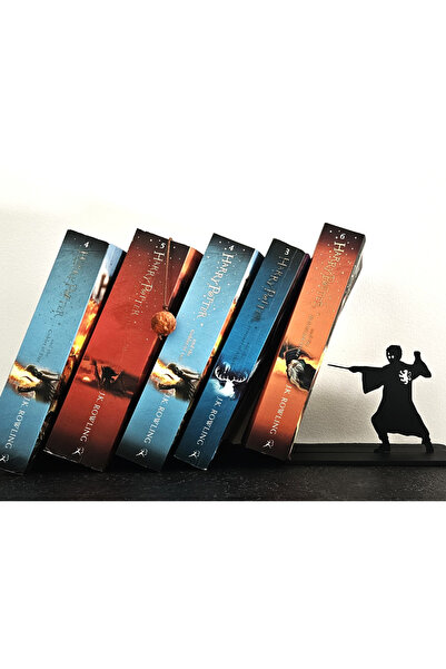 HasFar Tech Harry Potter Silhouette Plastic Book Holder – Decorative Bookshelf Organizer
