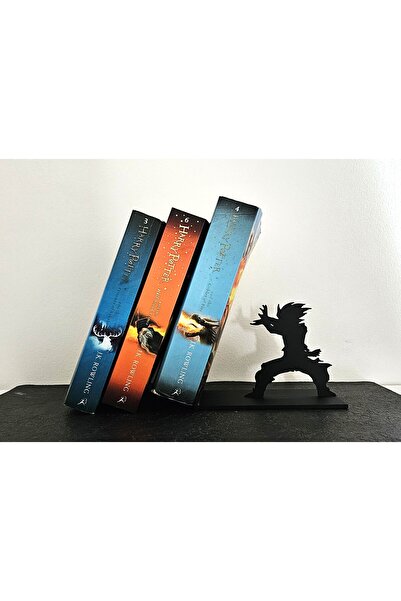 HasFar Tech Dragon Ball Silhouette Plastic Book Holder – Decorative Bookshelf Organizer