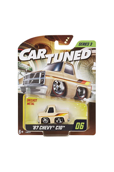 TOYFEST Cartuned S3 1987 Chevy C10 - Cream Color Custom Car