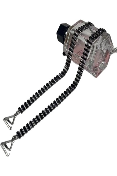 OEM Bretele reglabile sutien, rochie cu 3 randuri de strasuri negre