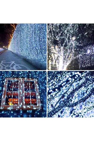 OEM Instalație luminoasă 100 m, 500 LED-uri alb rece, 8 jocuri luminoase, perfectă pentru brad și casă.