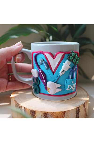 MAKARON SANAT KİŞİYE ÖZEL EL YAPIMI, DİŞ DOKTORU HEDİYESİ, 3D KABARTMA, DOKTO...