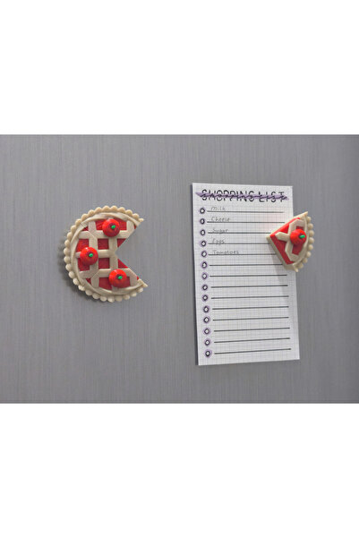 Melibu Kirazlı Turta Buzdolabı Magneti