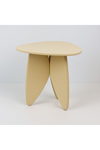 Kimahome Kelebek Görünümlü Dekoratif 3 Ayaklı Modern Ziğon Yan Sehpa 43 Cm