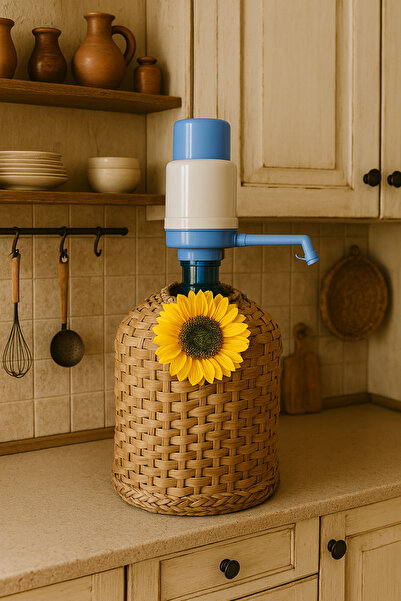 Marrone Hasır Damacana Kılıfı 19 Lt Hasır Damacana – Sepet Süslemeli