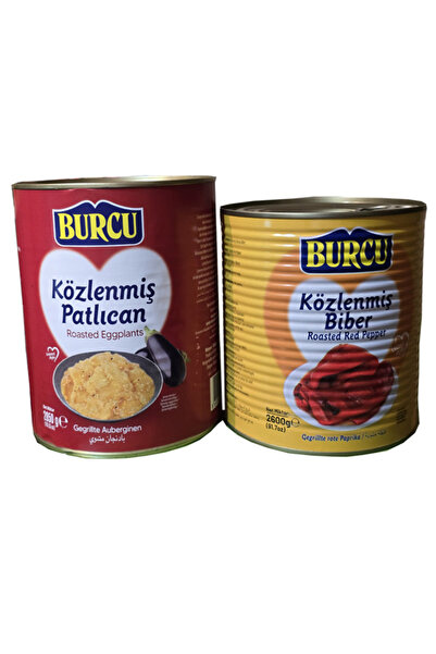 BURCU közlenmiş biber ve közlenmiş patlıcan 2600 gramlık