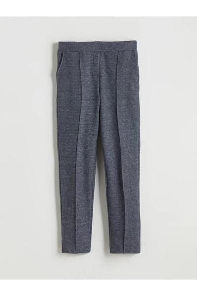 LC Waikiki Plus Size Herringbone Patterned Women's Trousers (W5)