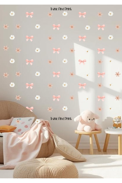 Think And Print Bale Yapan Tavşanlar Tamamlayıcı Ürün Bebek, Çocuk Odası Duva...