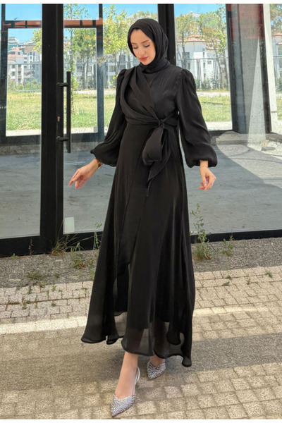 La Donna Side Tie Jan Jan Evening Dress