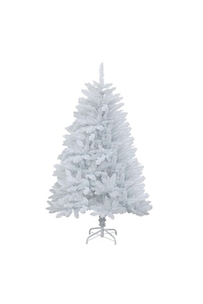 GOLD MARKET Classic artificial Christmas tree, White with snow effect, 180 cm, Metal stand, 600 branches, White