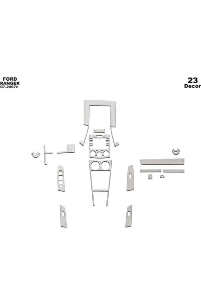 Marscockpitdesign غطاء كونسول فورد رينجر 2006-2010 23 قطعة