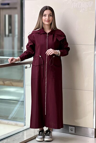 Ceremony Dubai Cap with Steel Trim on the Sides, Gathered at the Waist, and Zippered