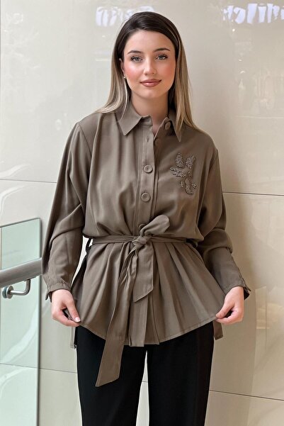 Ceremony Beli Belted Beaded Oversized Jacket