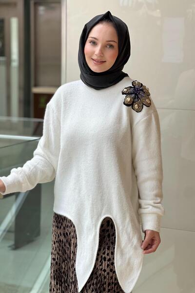 Missemramiss Violette Fleur Angora Blouse