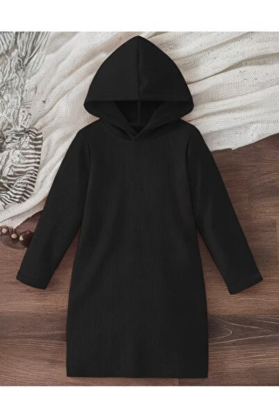 shop Μακρύ νυχτικό με κουκούλα από χτενισμένο βαμβάκι