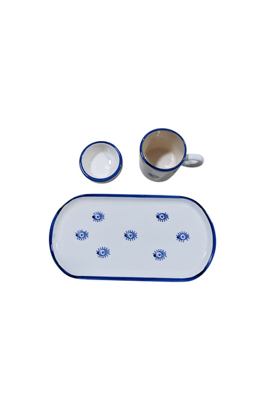 Ganita home Kahve Fincanı Öğretmenler Gününe Özel Sunum Tabaklı Lokumluk Hediye Tek Kişilik Alaçatı Model