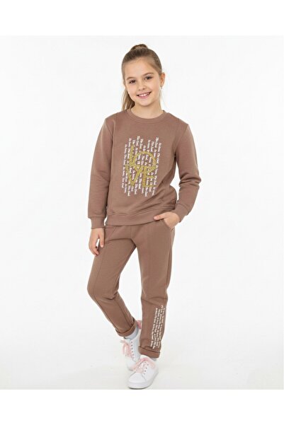 voyyo kids baby Girl's Printed Winter 3-Thread Sh Fleece-Lined 10-11-12-13-14 Years Old Lower Top Tracksuit Set