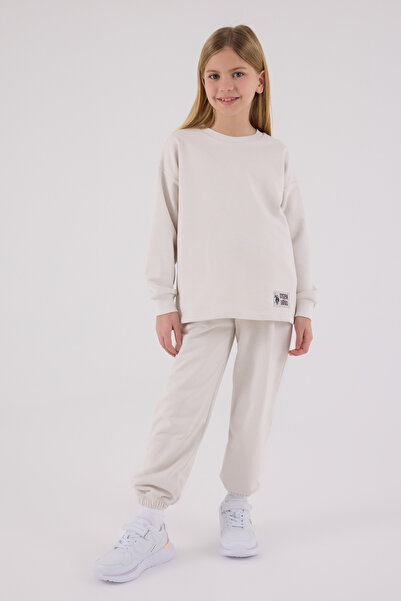 U.S. Polo Assn. Girl's Crew Neck 3 Thread Bottom-Top Set Th23Vl0Vrpol