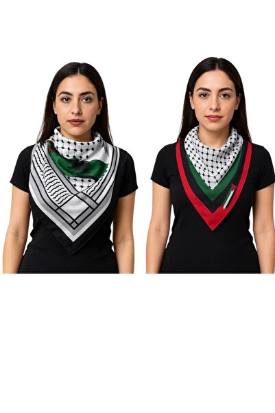 ALDAIYR 2 قطعة علم فلسطين 100/100 سانتا