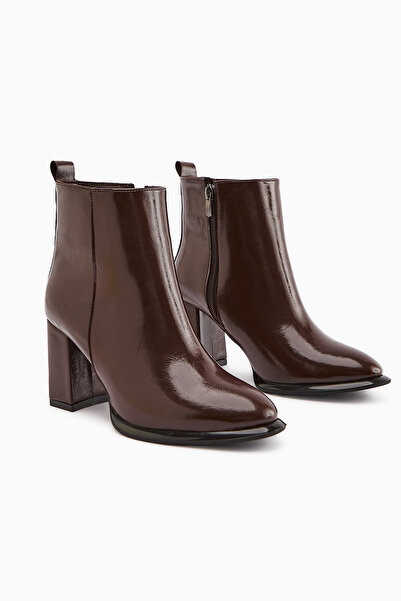 Limoya Gloria Kahve Topuklu Kadın Bot