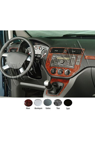 Marscockpitdesign غطاء كونسول فورد سي ماكس 2004-2010 12 قطعة (مكيف هواء رقمي)