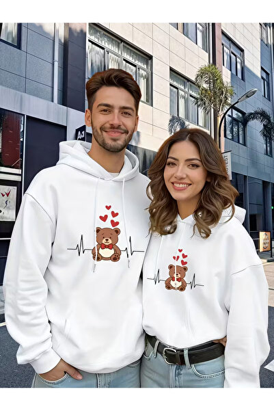 NEVERMIND Σετ φούτερ με κουκούλα τεμαχίων από βαμβάκι με κουκούλα με καρδιά α...