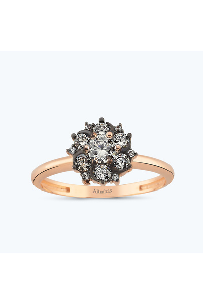 Altınbaş Altın Vintage Çiçek Yüzük