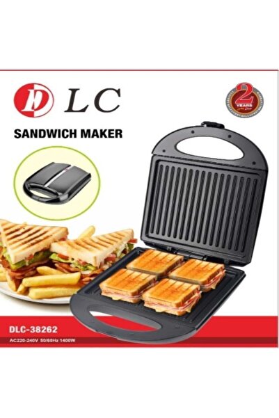 DLC Original 100% Click here for more from brand Toaster and Sandwich Maker 1400 Watt Black SANDWICH