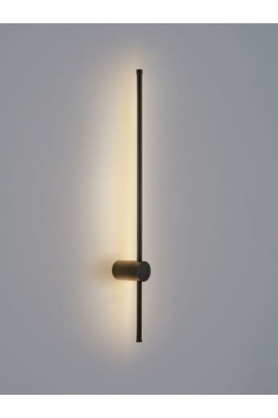VOLTMARKET Modern Dekoratif Led Duvar Aplik 70cm Siyah 3000k Elektrikli