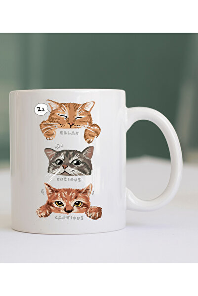 KUPORİA Mood Cat Design Mug